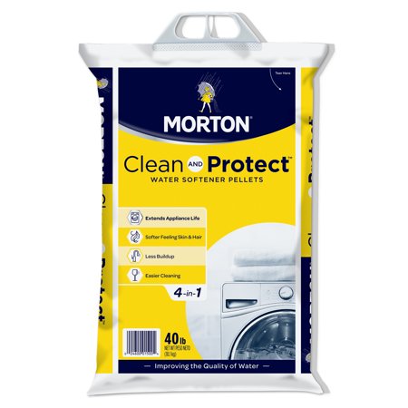 Morton® Clean and Protect® Water Softener Salt Pellets, 40 lb. (Best Water Softener System 2019)