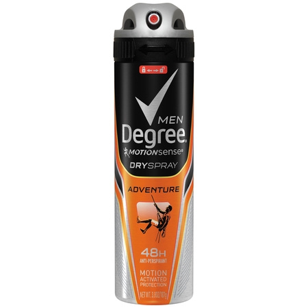 Degree Men MotionSense Adventure Antiperspirant Deodorant Dry Spray, 3.8