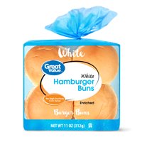 Great Value Hamburger Buns, 11 oz, 8 count