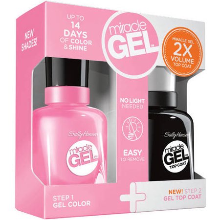 hansen sally gel polish nail pink miracle duo pack coat walmart oz fl