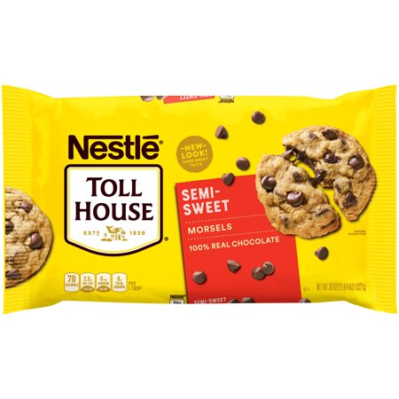 Nestle Toll House Semi-Sweet Chocolate Morsels Baking Chips, 36 Oz Bag ...