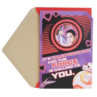 Hallmark Star Wars Pop Up Valentine's Day Card for Kids (Rey and BB-8)
