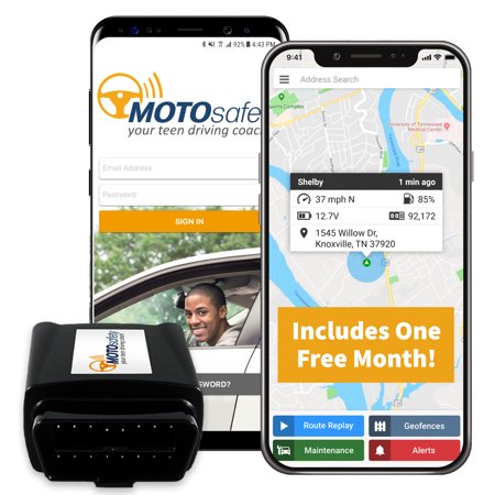 MOTOsafety GPS Car Tracking Locator for Real-Time Teen ...