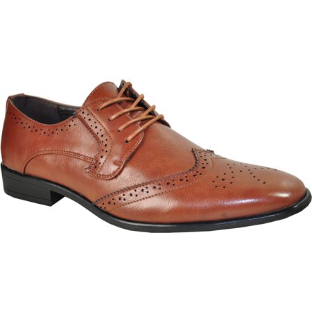 - BRAVO/KING-2 Dress Shoe Classic Oxford Leather Lining Brown Matte