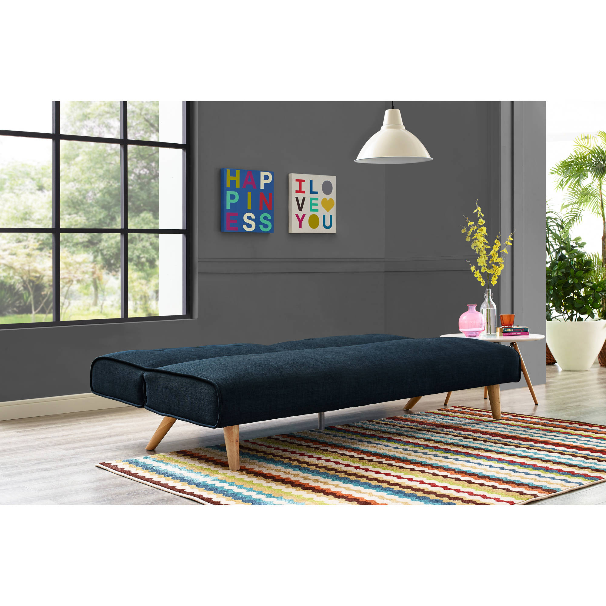 9 by Novogratz Palm Springs Futon, Multiple Colors