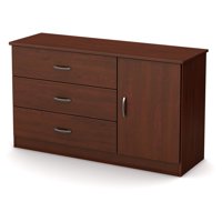 South Shore Smart Basics 3-Drawer Dresser with Door, Multiple Finishes