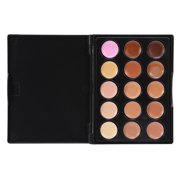HERCHR 3 Types 15 Colors Professional Concealer Make Up Face Eye Circle Cover Cream Cosmetic,