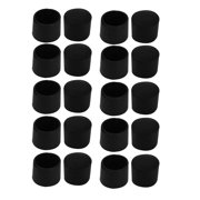 Rubber Furniture Stoppers 20pcs Chair Leg Caps Rubber Floor Protector Furniture Feet Covers 25mm Inner Dia