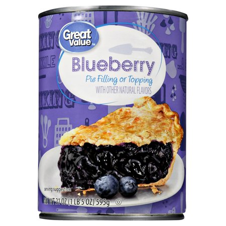 (3 Pack) Great Value Pie Filling or Topping, Blueberry, 21 (Best Cherry Topping For Cheesecake)