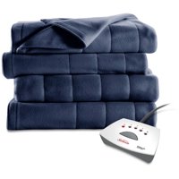 Sunbeam Electric Heated Fleece Channeled Blanket