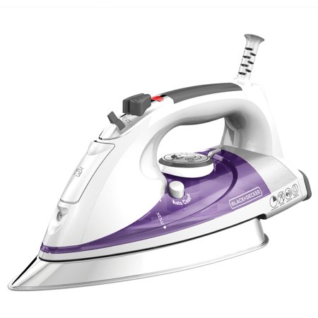 2x2 Angle Iron BLACK+DECKER Professional Steam Iron with Stainless Steel Soleplate and Extra-Long Cord, Purple, IR1350S ()