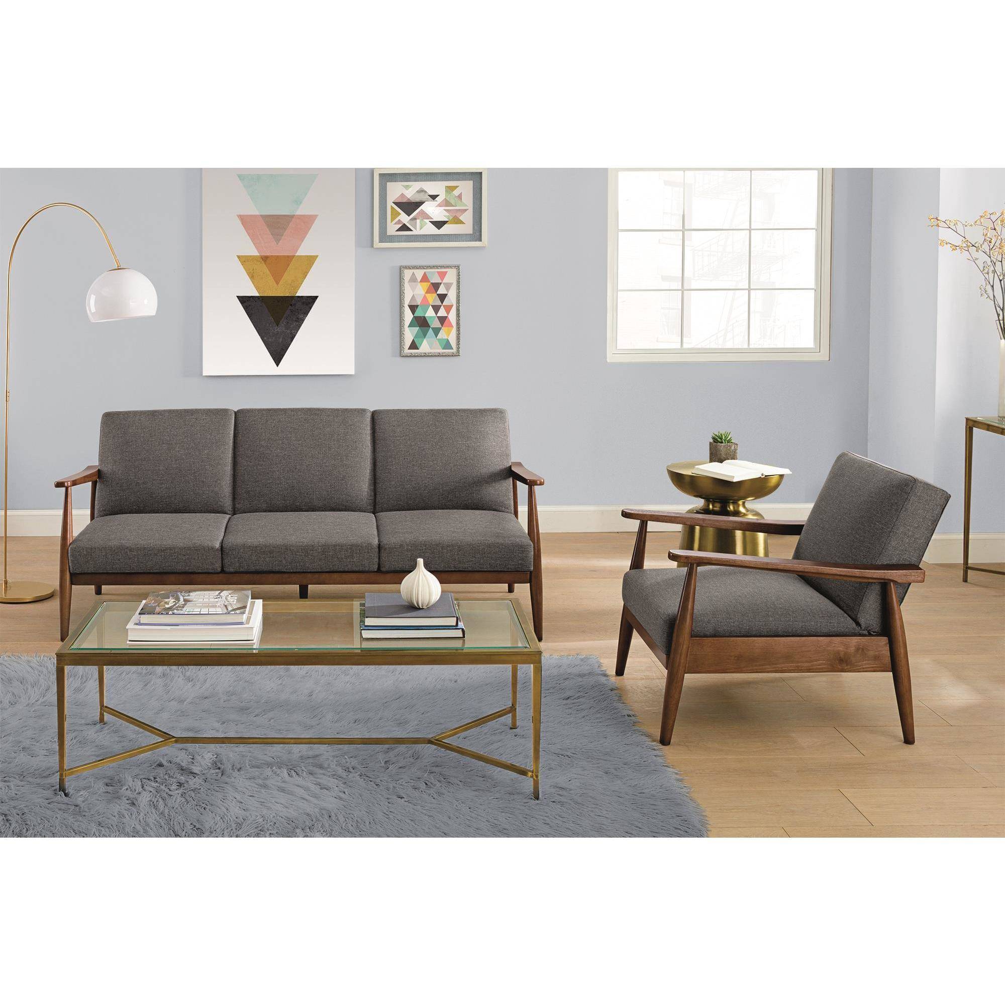 Better Homes and Gardens Mid Century Futon, Multiple Colors