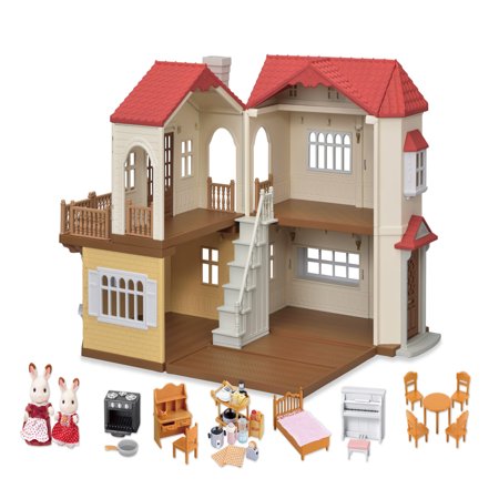 Calico Critters Red Roof Country Home Gift Set - Walmart.com