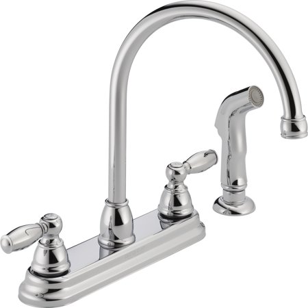 Peerless Apex Two Handle Kitchen Faucet with Side Sprayer in Chrome (Best Inexpensive Kitchen Faucet)