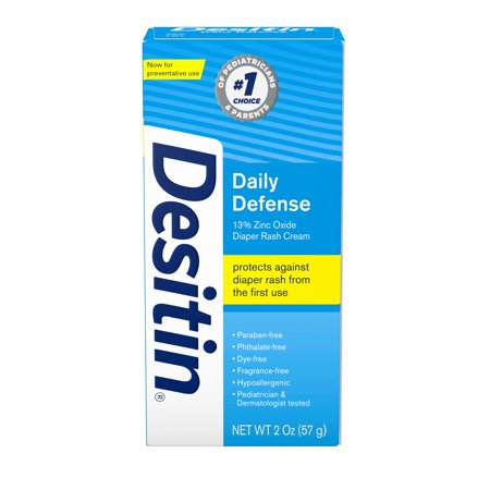 Desitin Daily Defense Baby Diaper Rash Cream, Travel Size, 2