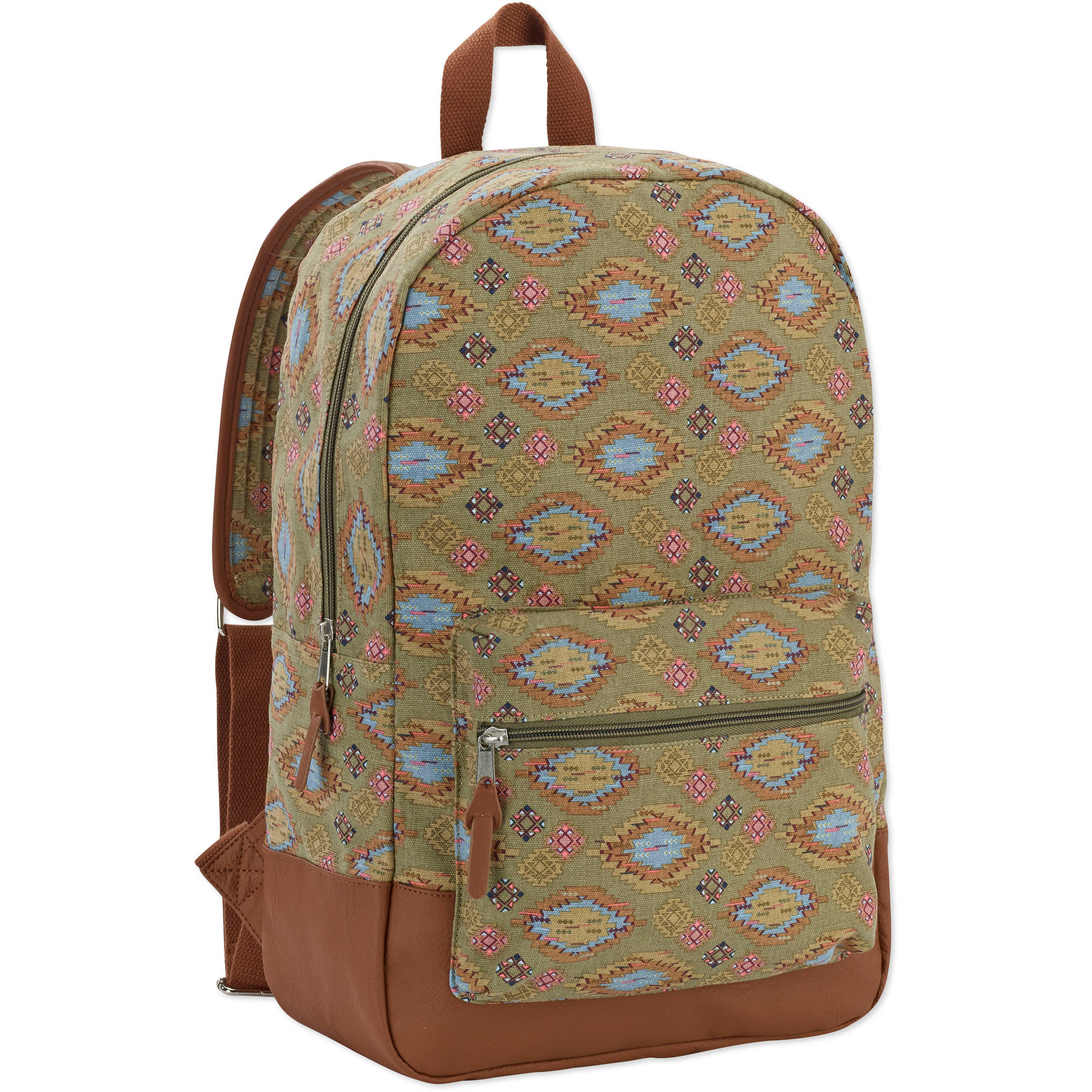 No Boundaries 18″ Printed Canvas Dome Backpack