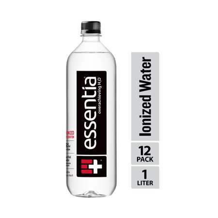 Essentia Water; 12, 1 Liter Bottles; Ionized Alkaline Bottled Water; Electrolytes for Taste; Better Rehydration*; pH 9.5 or Higher; Pure Drinking Water; For the Doers, the Believers, the (Whats The Best Bottled Water)