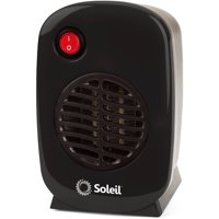 Soleil Personal Electric Ceramic Heater, 250 Watt MH-01, Black