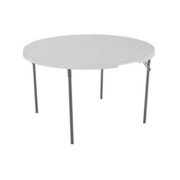 Lifetime Tables Lifetime 48 Round Fold In Half Table White Granite