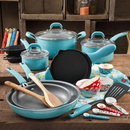 The Pioneer Woman Vintage Speckle 24-Piece Cookware Combo
