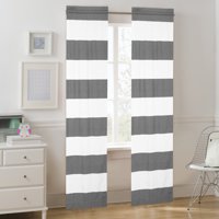 Your Zone Cabana Stripe Curtain Panel, Set of 2