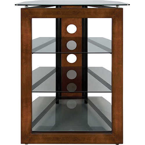 Bello Flat Panel TV Stand for TVs up to 32'', Walnut/Smoke