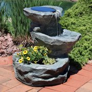 Solar Water Fountains Sunnydaze Solar Garden Outdoor Water Fountain With Planter 19 Inches Includes Pump And