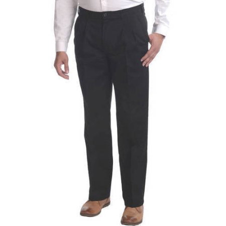 George Men`s Pleat Front Wrinkle Resistant Pant