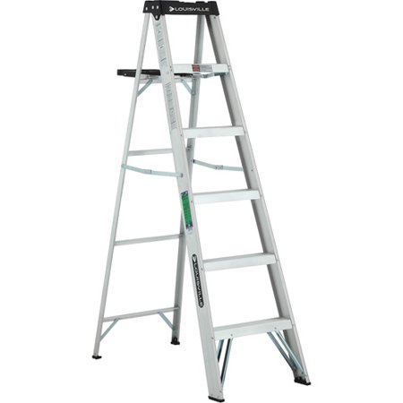 Louisville Ladder 6 Ft Lightweight Aluminum Step Ladder Type Ii 225 Lbs Load Louisville Ladder 6 Ft Lightweight Aluminum Step Ladder Type Ii 225 Lbs Load
