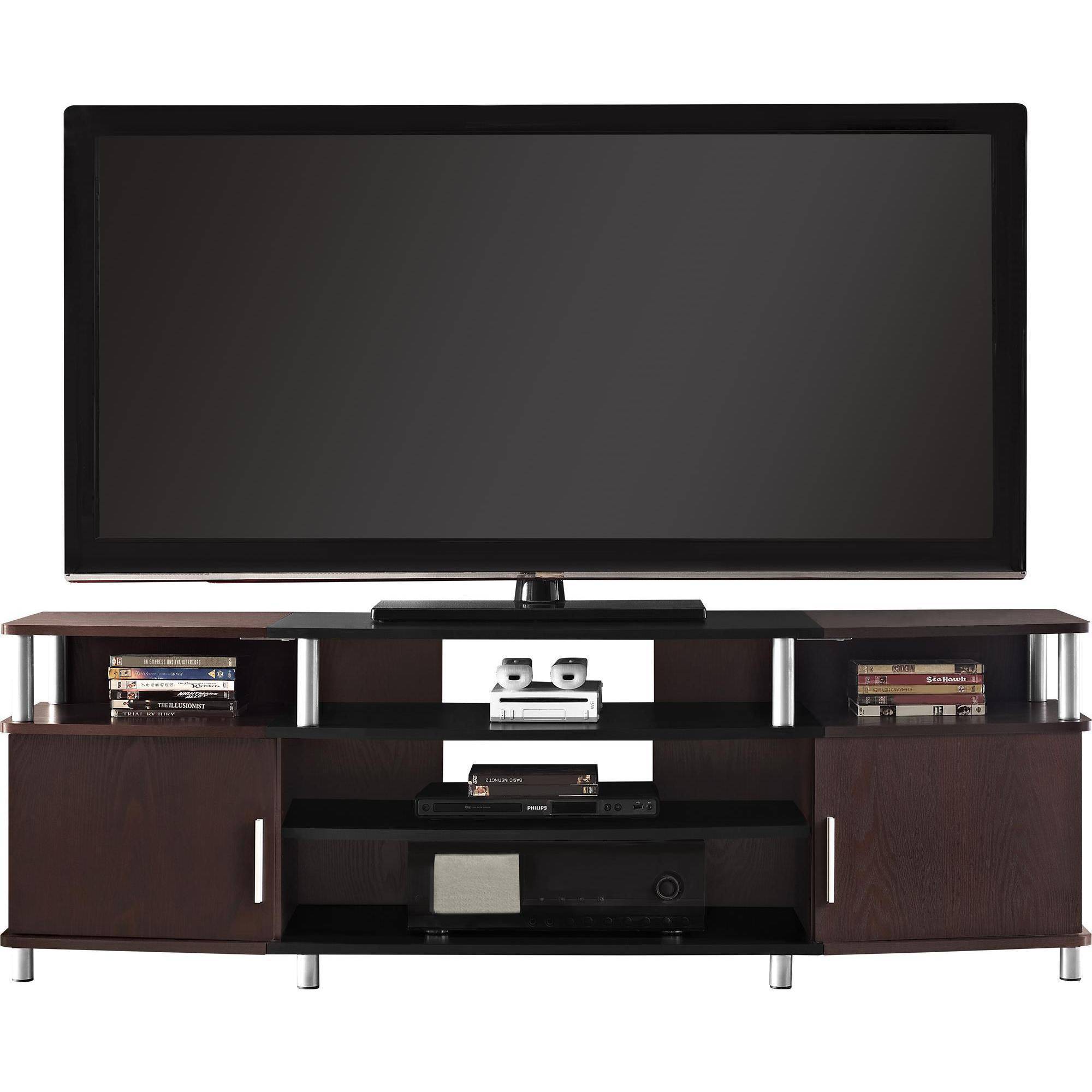 Carson XL Black and Cherry TV Stand for TVs up to 70''