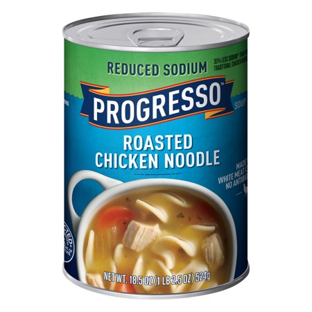 Progresso Soup Reduced Sodium Roasted Chicken Noodle Soup 18.5 oz Can ...