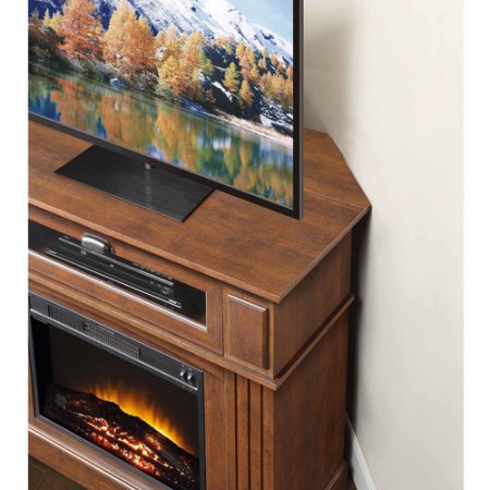 Whalen Sumner Corner Media Electric Fireplace for TVs up to 45'', Brown