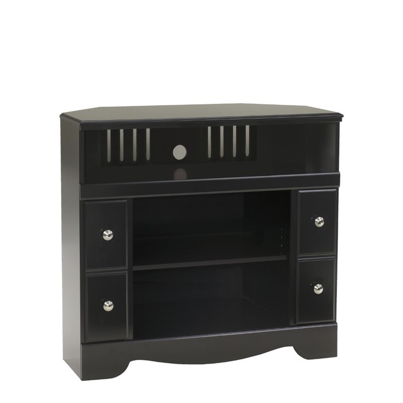 Ashley Shay 38'' Corner TV Stand in Black