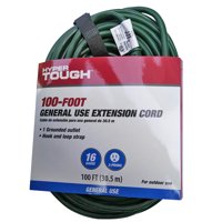 Hyper Tough 100FT 16/3 Green Extension Cord