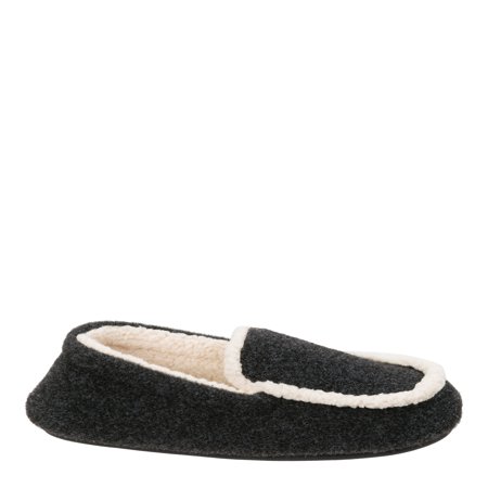 Youth Jungle Moc - DF by Dearfoams Boys' Plaid Moc with Pile Lining Slippers