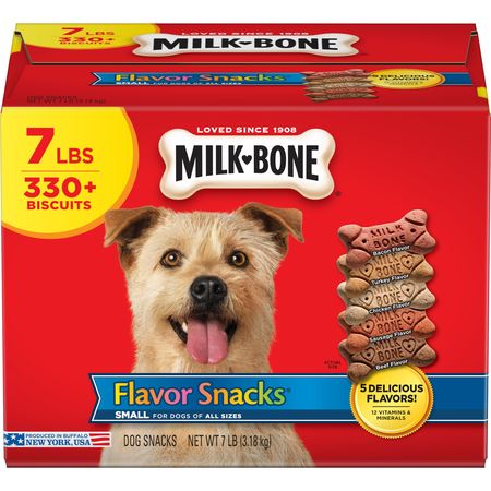 Milk-Bone Flavor Snacks Dog Biscuits - for Small/Medium-sized Dogs, 7-Pound (Best Food For Bone Strength)