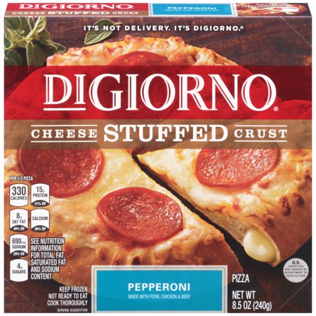 DIGIORNO Cheese Stuffed Crust Pepperoni Frozen Pizza 8.5 oz. Box - Walmart.com