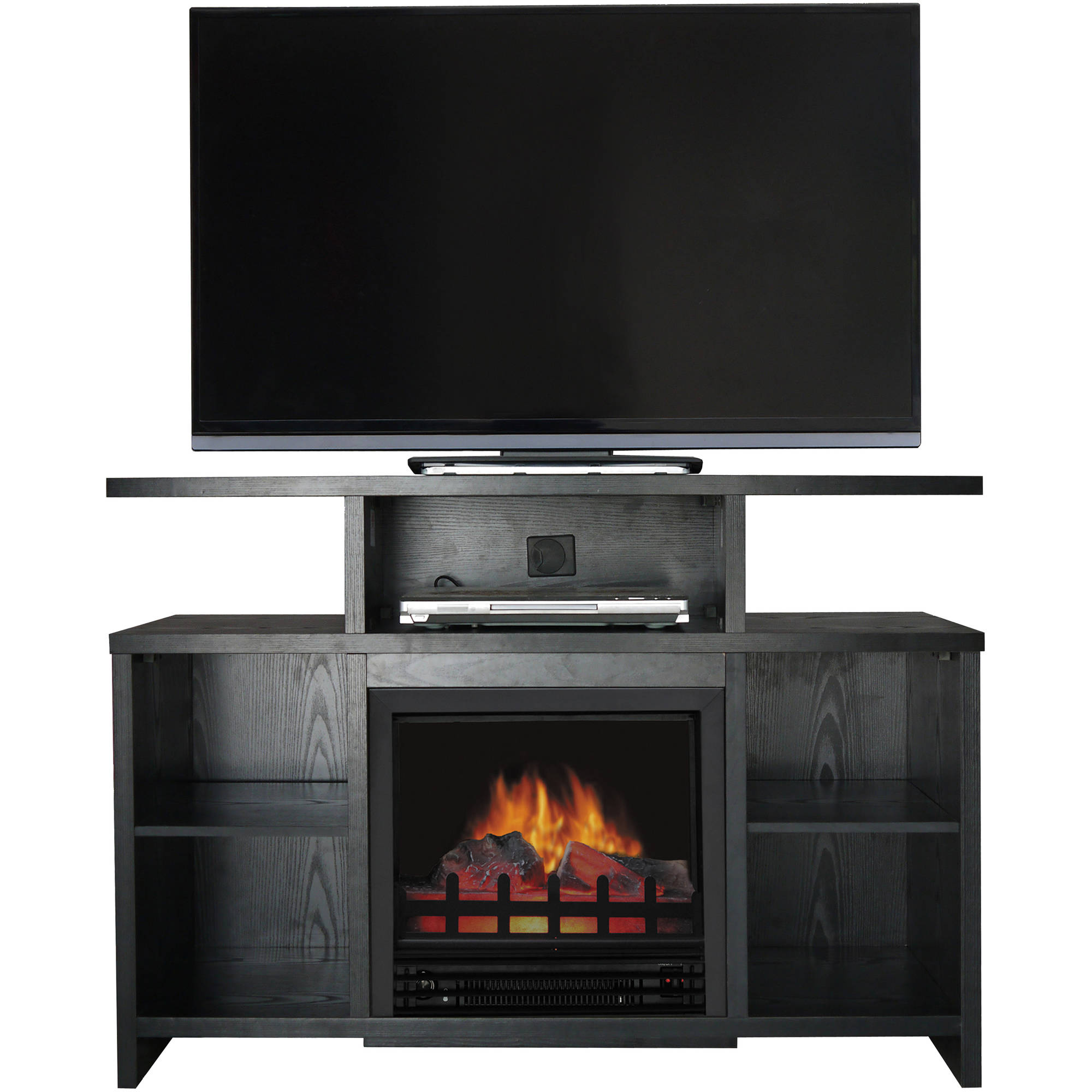 Décor Flame Acadia 42'' Media Fireplace, for TVs up to 50'', Black