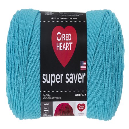 Red Heart Super Saver Acrylic Econ Turqua Yarn, 1 Each - Walmart.com