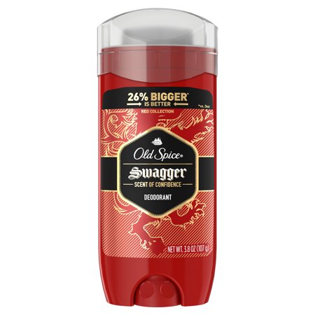 Old Spice Red Collection Swagger Scent Deodorant for Men, 3.8