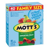 (2 Pack) Mott's Medleys Fruit Snacks Family Size 40 Pouches 0.8 oz Each