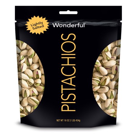 Wonderful Pistachios Lightly Salted Pistachios, 16 (Best Price Pistachio Nuts)