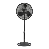 Portable Fans Product Image Lasko 16 Oscillating Pedestal Stand 3 Sd Fan Model S16500 Black