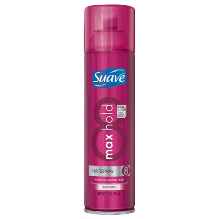 Suave Max Hold Unscented Hairspray, 11 oz