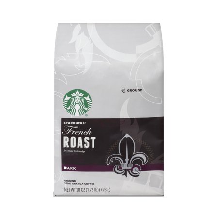 - Starbucks French Roast Dark Roast Ground Coffee, 28-ounce bag