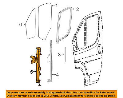 - Ram CHRYSLER OEM ProMaster 2500 Front Door-Window Lift Regulator 68267290AA