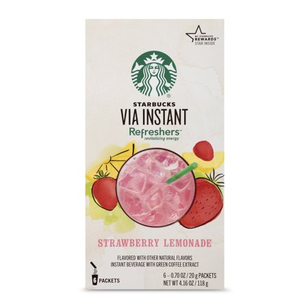 - Starbucks VIA Instant Refreshers Strawberry Lemonade ( of 6 packets)