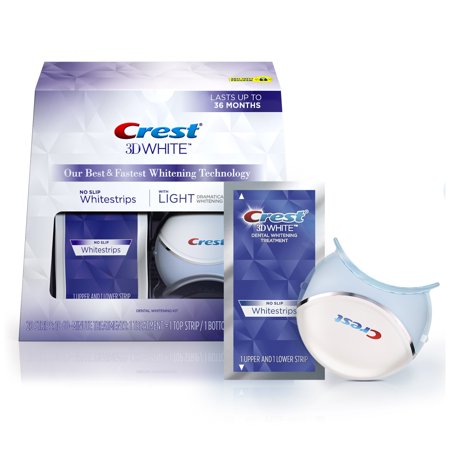 - Crest 3D White Whitestrips with Light Teeth Whitening Kit, 10 Treatments