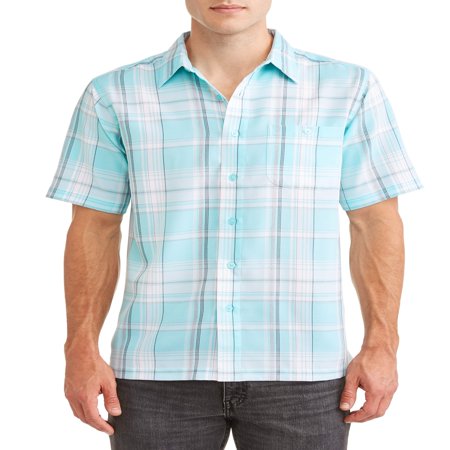 - Men's and Big Men's Short Sleeve Microfiber Shirt, up to size 5XL