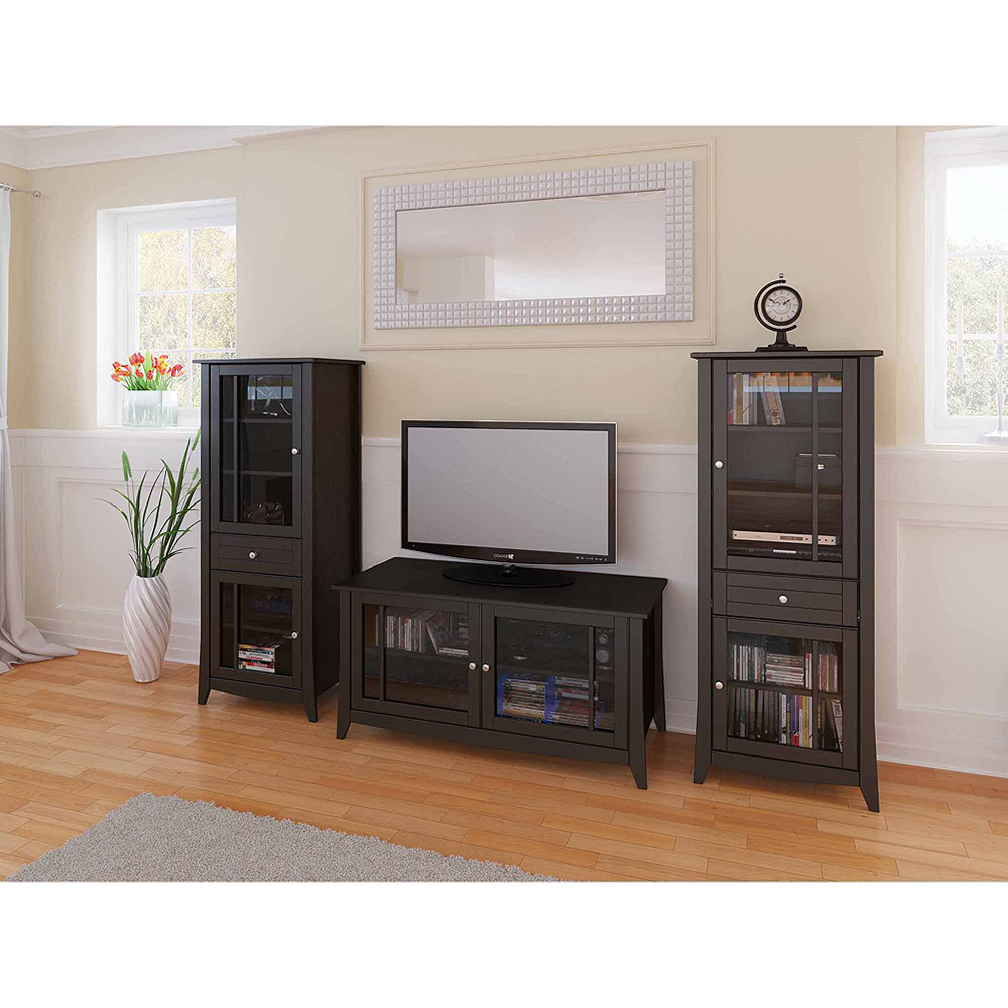 Elegance Espresso TV Stand, for TVs up to 55''